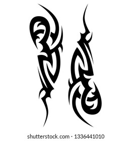 Tattoo tribal art vector element fantasy pattern