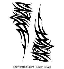 Tattoo tribal art vector element fantasy pattern