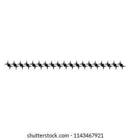 Tattoo tribal border pattern bracelet vector design sketch seamless. 