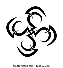 Tattoo tribal circle vector shape. Tribal tattoos. Art tribal tattoo. 