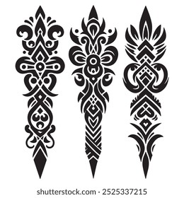 Desenho tribal de tatuagem, design de tatuagem tribal Maori