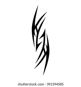 Tattoo tribal flame vector design sketch. 