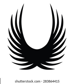 Tattoo tribal lower back vector. Individual designer isolated element for decorating the body of women and girls waist, back and stomach and other body parts. Abstract illustration.