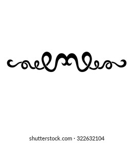 Tattoo tribal lower back vector design. Simple logo. Individual designer isolated element for decorating the body of women and girls waist, back and stomach and other body parts. Abstract illustration
