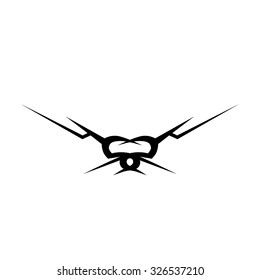 Tattoo tribal lower back vector design. Simple logo. Individual designer isolated element for decorating the body of women and girls waist, back and stomach and other body parts. Abstract illustration