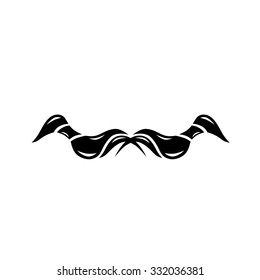 Tattoo tribal lower back vector design. Simple logo. Individual designer isolated element for decorating the body of women and girls waist, back and stomach and other body parts. Abstract illustration