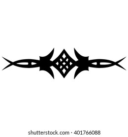 Tattoo Tribal Lower Back Vector Design Stock Vector (Royalty Free ...