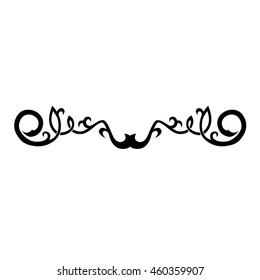 Tattoo tribal lower back vector. Simple logo. Individual designer isolated element for decorating the body of women and girls waist, back and stomach and other body parts. Abstract illustration.