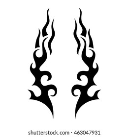 Tattoo Tribal Lower Back Vector Simple Stock Vector (Royalty Free ...