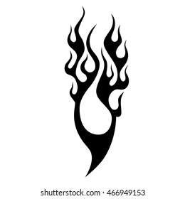 Tattoo tribal lower back vector. Simple logo. Individual designer isolated element for decorating the body of women and girls waist, back and stomach and other body parts. Abstract illustration.