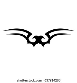 Tattoo tribal lower back vector. Individual designer insulated element for decorating the body of women and girls waist, back and belly and other body parts. Abstract illustration.