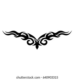 Lower Back Tribal Tattoos Images Stock Photos Vectors Shutterstock