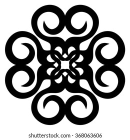 Tattoo tribal mandala designs. Vector sketch of a tattoo. Art tribal tattoo. Idea for design.