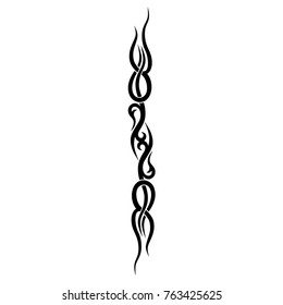 tattoo tribal pattern vector art design, isolated illustration abstract pattern on white background, tattoos art vintage ideas designs – isolated tribal tattoo pattern vector illustration