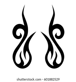 tattoo tribal pattern vector sketch, art sleeve design, isolated illustration abstract pattern on white background, tattoo tribal vector designs sketch. 