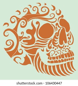 tattoo tribal skull