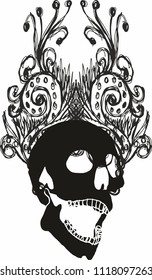 tattoo tribal skull vector art