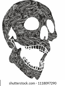 tattoo tribal skull vector art
