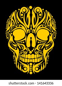 tattoo tribal skull vector art