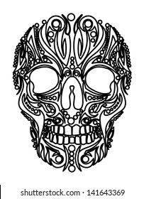 tattoo tribal skull vector art