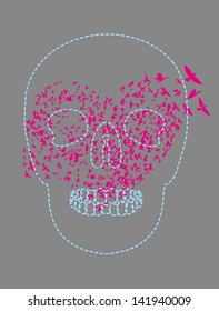 tattoo tribal skull vector art