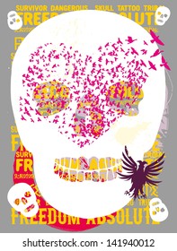 tattoo tribal skull vector art