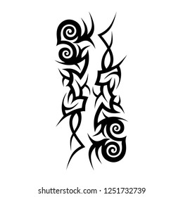 tattoo tribal sleeve, art deco elements pattern fantasy, tribal tattoo art sketch