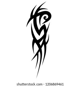 Tribal Symmetric Pattern Elements Tattoo Men Stock Vector (Royalty Free ...