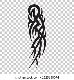 tattoo tribal sleeve design vector isolated, abstract shoulder tattoos