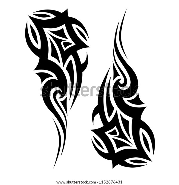 Tattoo Tribal Sleeve Vector Pattern Art Stock Vector (Royalty Free ...