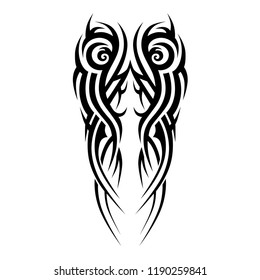 Tattoo Tribal Swirl Pattern Art Deco Stock Vector (Royalty Free ...