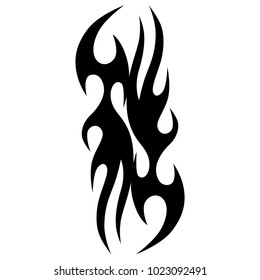 Tattoo tribal vector design. Simple logo. Individual designer isolated element for decorating the body of women, men and girls arm, leg and other body parts. Abstract illustration.