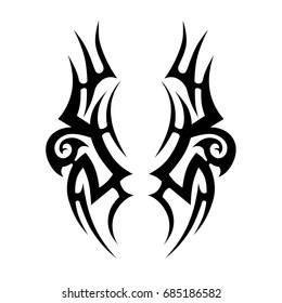 Tribal Tatto Collection Set Flame Tatoo Stock Vector (royalty Free 