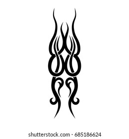 Tattoo tribal vector design. Simple  symbol. Design for men, woman and girl. Abstract  pattern.