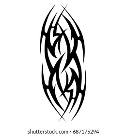 Tattoo Tribal Vector Design Simple Logo Stock Vector (Royalty Free ...