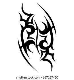 Vector Illustration Couple Interweaving Tattoo Dragons Stock Vector ...