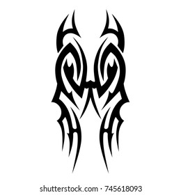 Tattoo Tribal Vector Design Simple Logo Stock Vector (Royalty Free ...