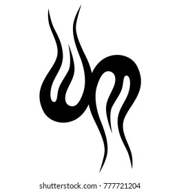 Tattoo tribal vector design. Simple logo. Individual designer isolated element for decorating the body of women, men and girls arm, leg and other body parts. Abstract illustration.