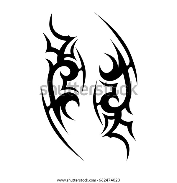 Tattoo Tribal Vector Design Simple Logo Stock Vector (Royalty Free ...