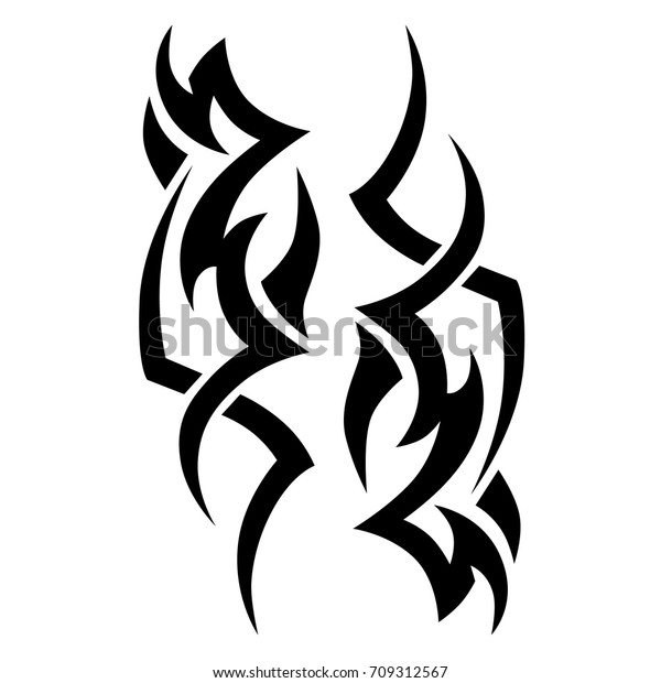 Tattoo Tribal Vector Design Simple Logo Stock Vector (Royalty Free ...