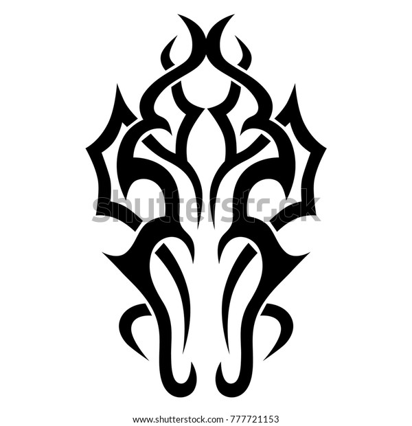 Tattoo Tribal Vector Design Simple Logo Stock Vector (Royalty Free ...