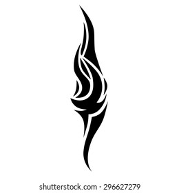 Tattoo tribal vector design. Single sleeve pattern arm. Simple tattoo tribal logo. 
Tattoo tribal design for men, woman and girl.