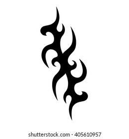 Tattoo tribal vector design. Single sleeve pattern arm. Simple tattoo tribal logo. 
Tattoo tribal design for men, woman and girl.