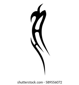 Tattoo tribal vector design. Single sleeve pattern arm. Simple logo. Designer simple element for arm, leg , shoulder men and women. Abstract  pattern illustration.