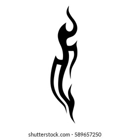 Tattoo tribal vector design. Single sleeve pattern arm. Simple logo. Designer simple element for arm, leg , shoulder men and women. Abstract  pattern illustration.