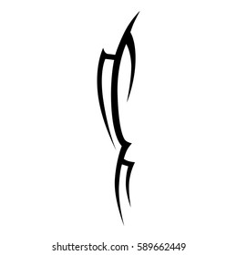  Tattoo tribal vector design. Single sleeve pattern arm. Simple logo. Designer simple element for arm, leg , shoulder men and women. Abstract  pattern illustration.