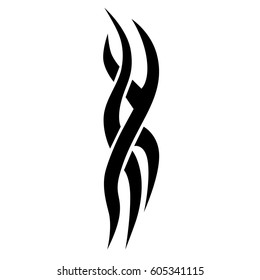 Tattoo tribal vector design. Single sleeve pattern arm. Simple logo. Designer element for men and women. Abstract  pattern illustration.