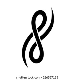Tattoo tribal vector design sketch. Single sleeve art pattern arm. Simple logo. Designer isolated abstract element for arm, leg, shoulder men and women on white background. 
