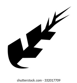 Tattoo tribal vector design sketch. Single sleeve art pattern arm. Simple logo. Designer isolated abstract element for arm, leg, shoulder men and women on white background. 