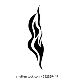 Tattoo tribal vector design sketch. Single sleeve art pattern arm. Simple logo. Designer isolated abstract element for arm, leg, shoulder men and women on white background.